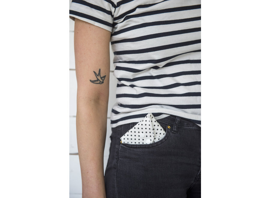 Serviettes Hygiéniques Lavables avec Boutons-pression - 3 pièces - Blanc | ImseVimse