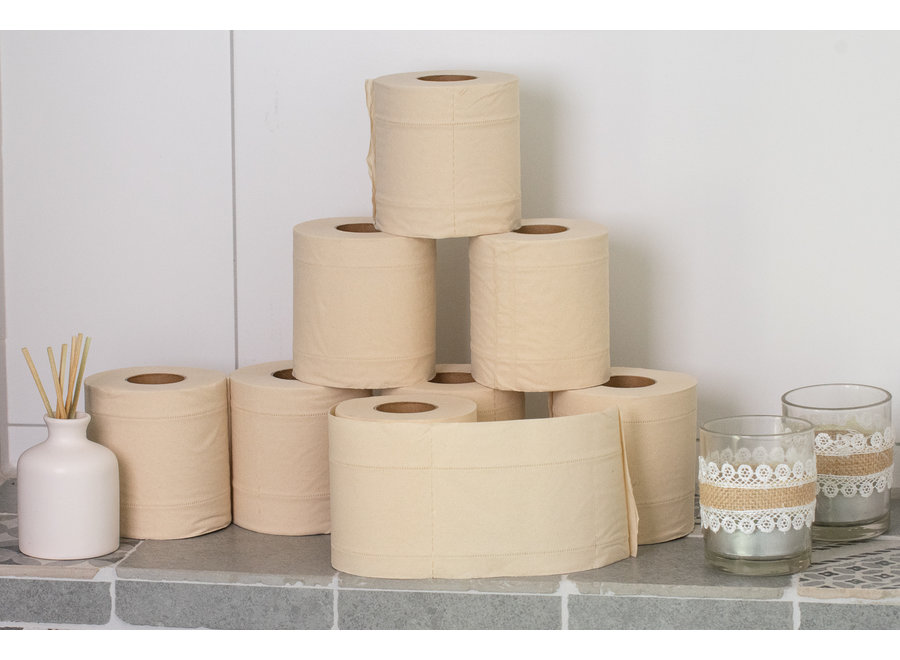 Pandoo - Toilettenpapier - bambus - 8 Rollen - Hergestellt aus 100 % ungebleichtem Bambus - Umweltfreundlich und vegan