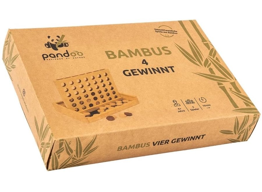 Pandoo bamboe vier op een rij - houtvrij en plasticvrij