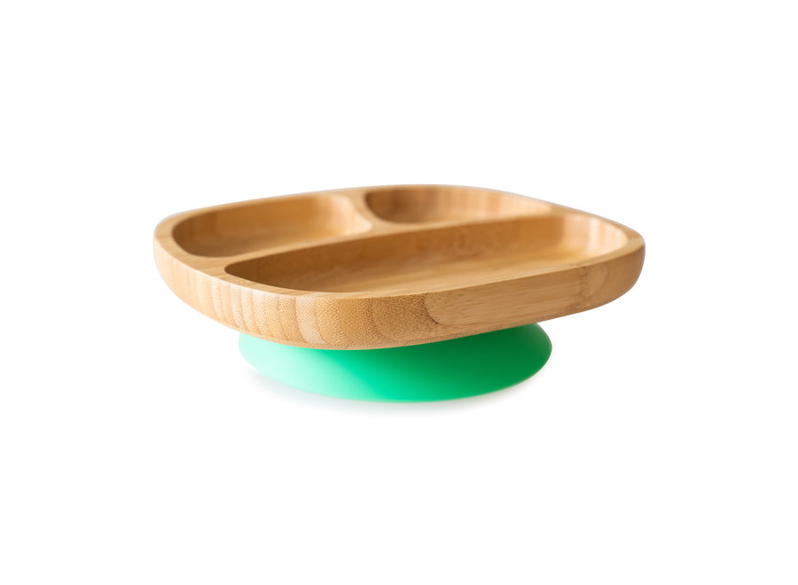 Bamboo plate with suction cup - Bamboo plate - Melamine free