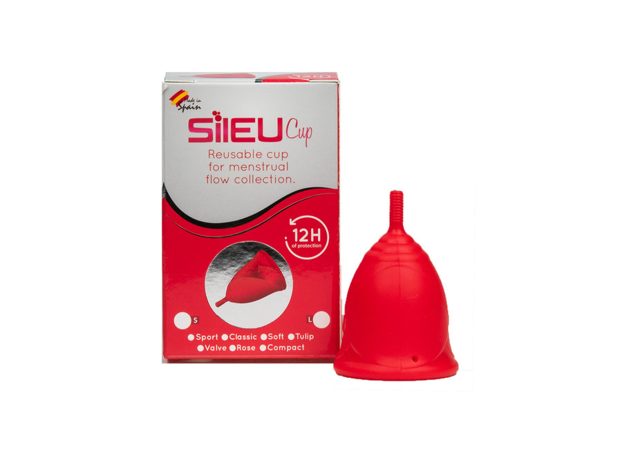 Rose Medium Menstrual Cup - Red