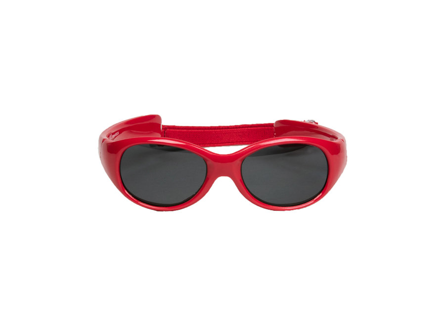 Lunettes de soleil pour enfants Noah avec bandeau 0-1 an - taille S - rouge - Melleson Eyewear