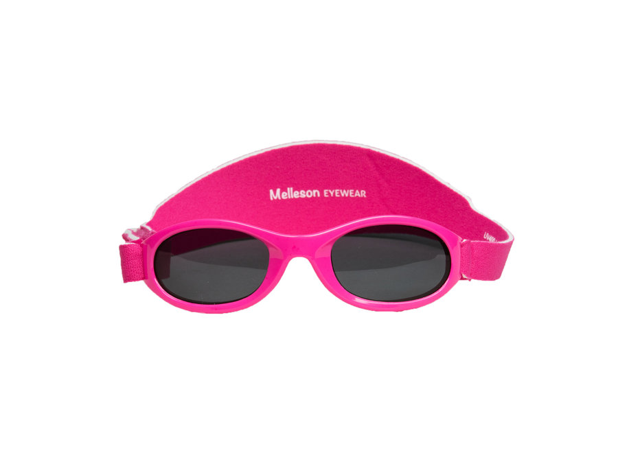 Lunettes de soleil pour enfants Juul avec bande 0 - 3 ans - taille S - rose | Melleson Eyewear