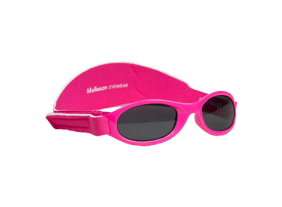 Lunettes de soleil pour enfants Juul avec bande 0 - 3 ans - taille S - rose | Melleson Eyewear