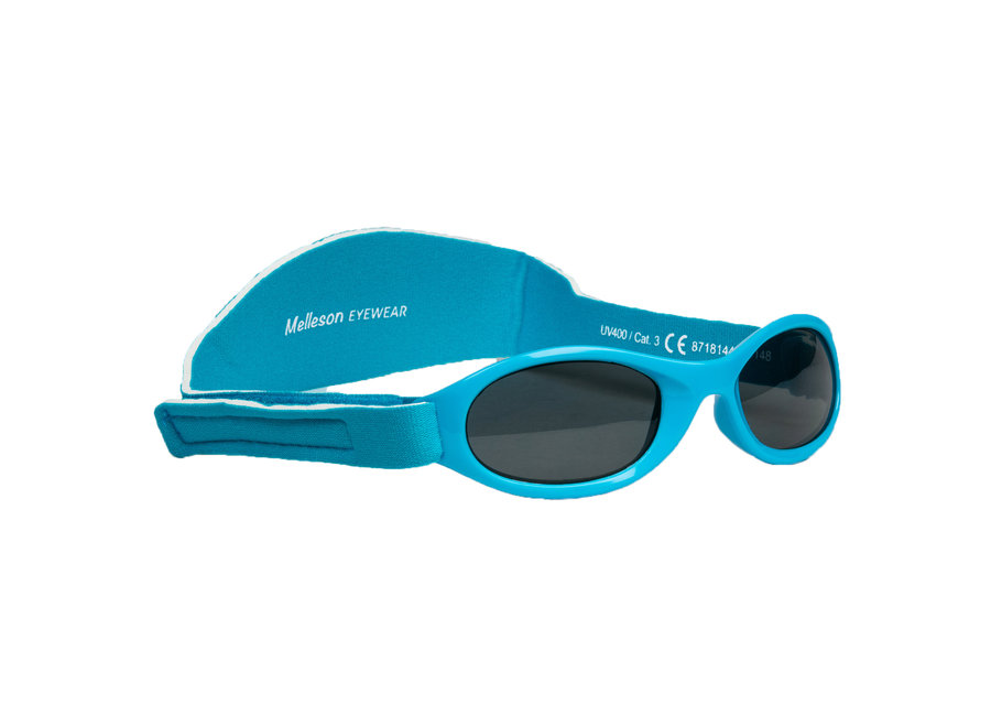 Lunettes de soleil Juul pour enfants avec bandeau 0 - 3 ans - taille S - bleu - Idéales pour protéger les yeux délicats des enfants