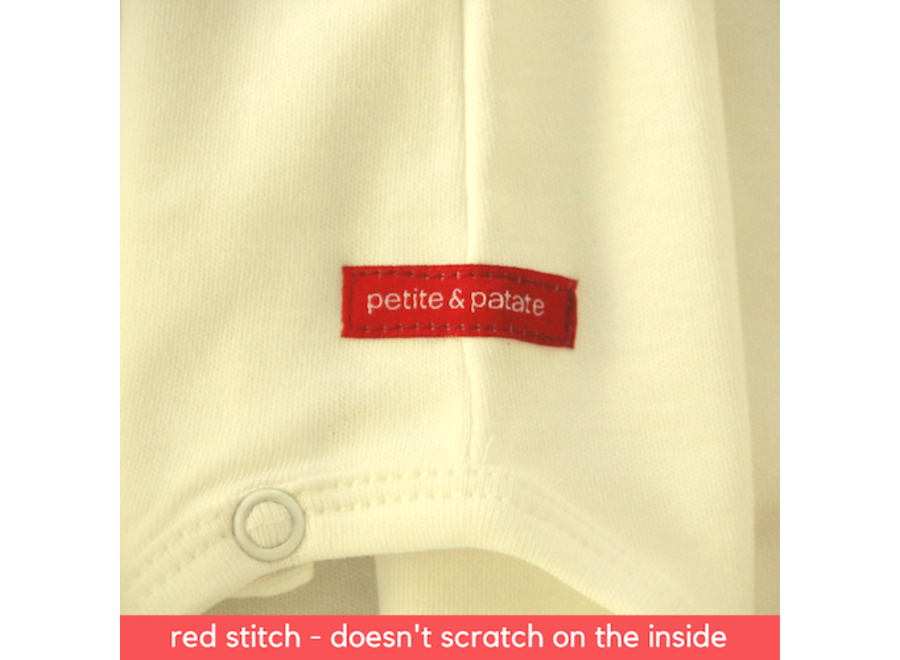 Romper overslag lange mouwen - the red one