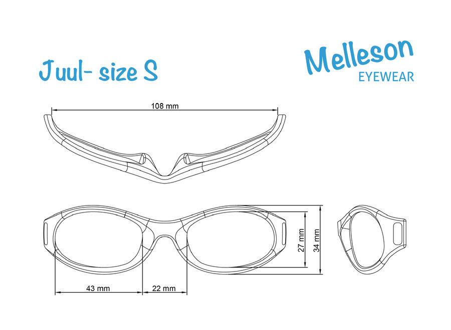 Lunettes de soleil pour enfants Juul avec bande 0 - 3 ans - taille S - rose | Melleson Eyewear