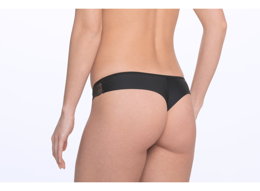 Menstrual underwear Brazilian String - black