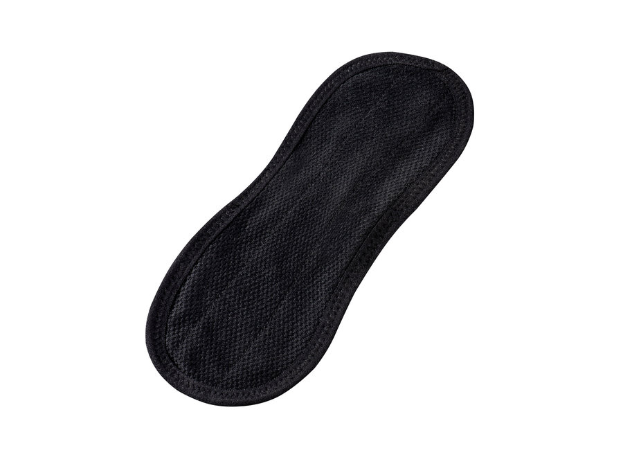 Washable panty liner with press stud - black