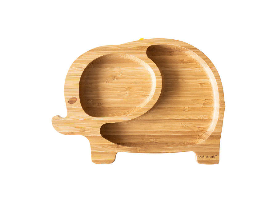 Bamboo plate elephant - 5 colors - Melamine free