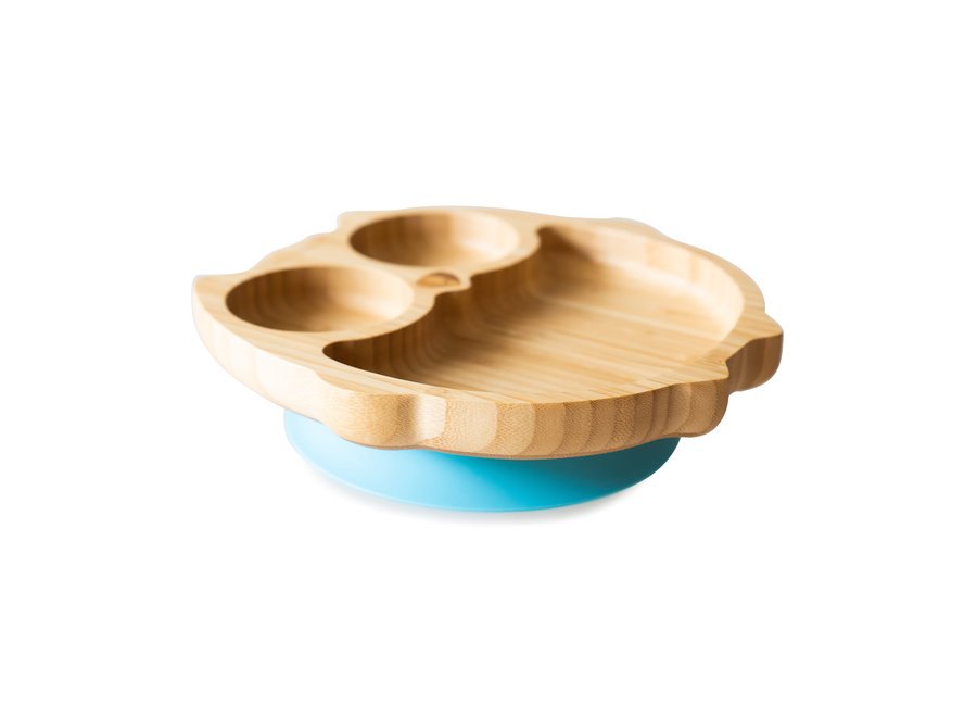 Bamboe bordje uil - 5 kleuren - Melamine vrij