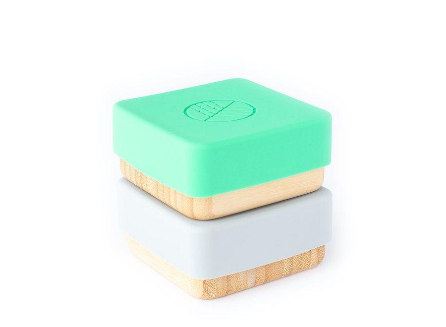 Bamboo snack box 2 pieces - 3 colors - Melamine free