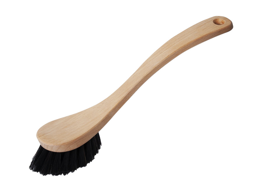 Dish brush FSC with curved handle soft