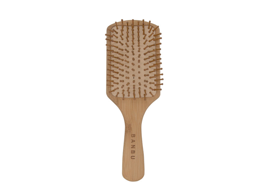 Hair brush - bamboo - square