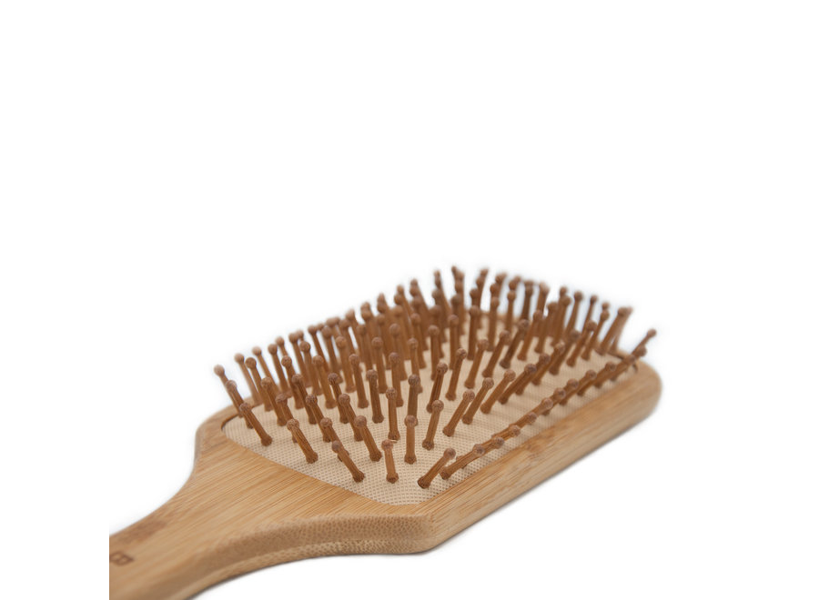 Hair brush - bamboo - square