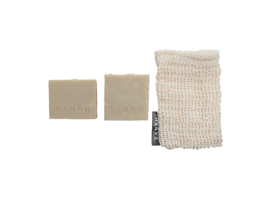 Soapbar 2x | Incl. sisal scrubzakje | Zero waste