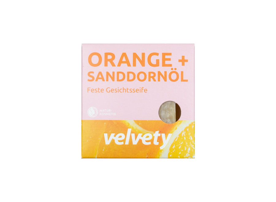 Savon visage | Orange + huile de baies d'argousier | Zéro déchet