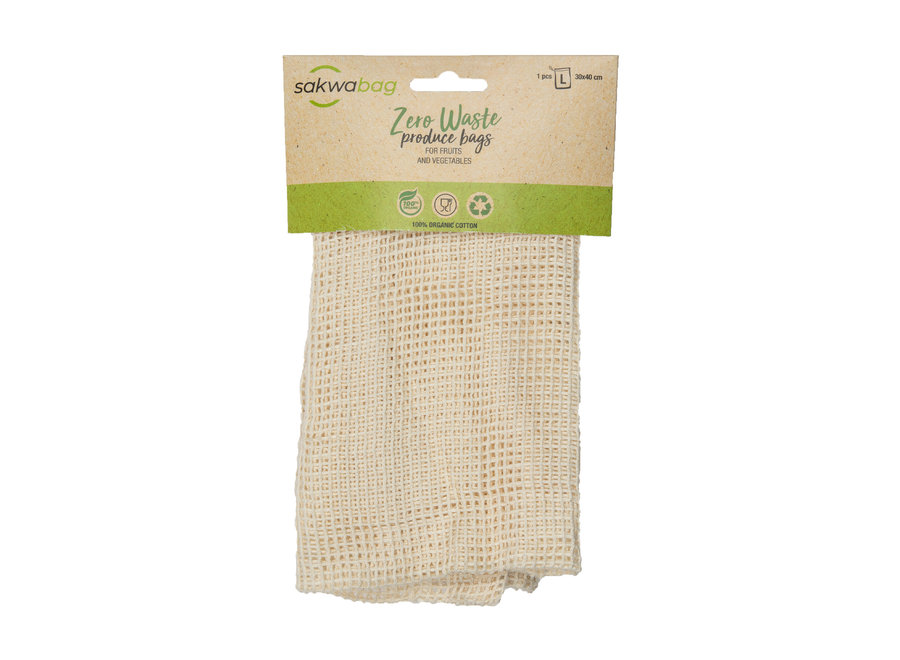 Vegetable & Fruit bag - Organic cotton - 1 piece - Size L