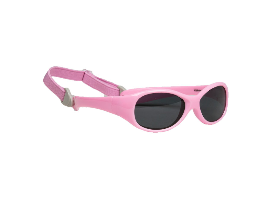 Lunettes de soleil pour enfants Noah avec bande 2-4 ans - taille M - Rose