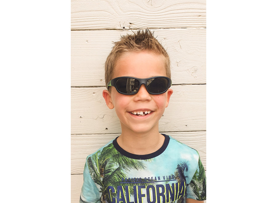 Children's sunglasses Kris 3-7 years - size M - black green