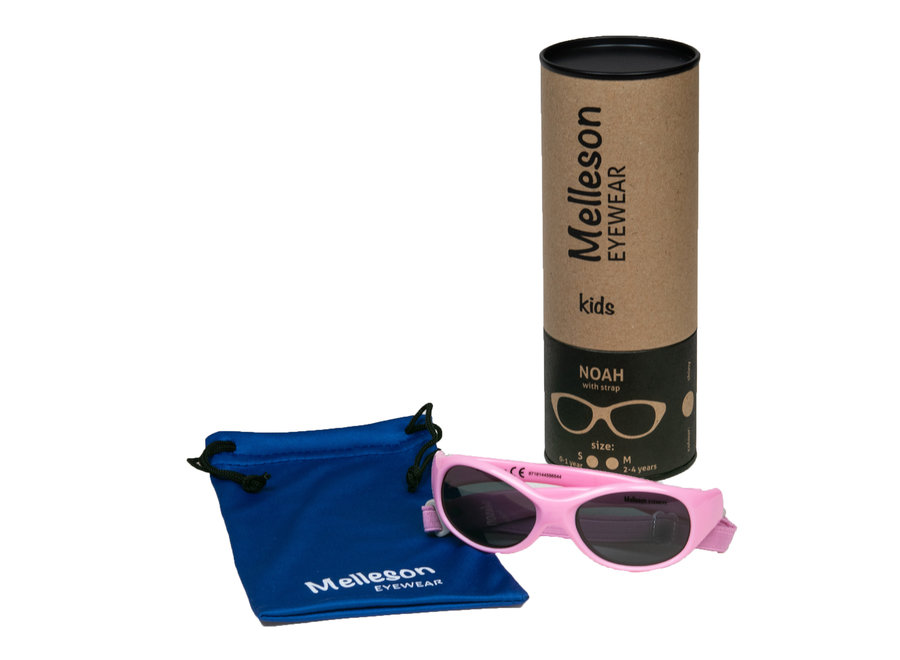Melleson - Kindersonnenbrille Noah - M - Rosa - UV400 Schutz - Leicht und flexibel