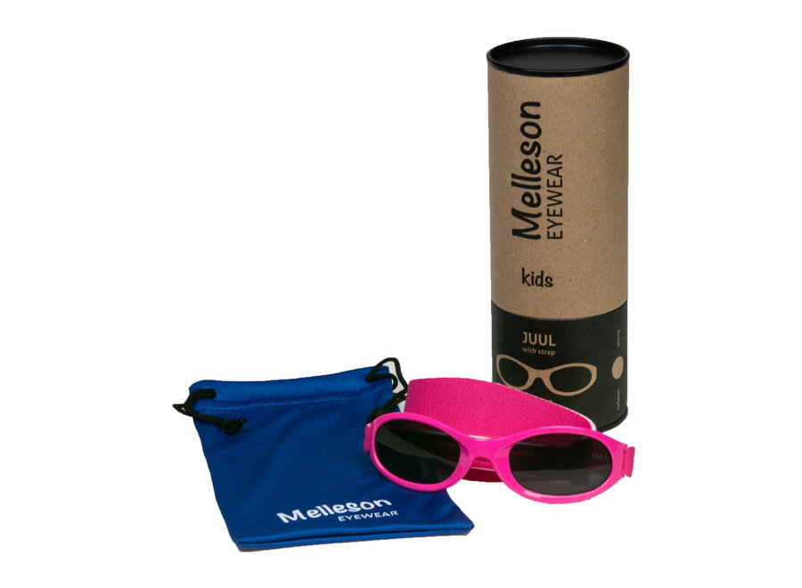 Melleson - Kindersonnenbrille Juul - Serie - Größe S - Rosa - 100% BPA-frei - UV400 Schutz