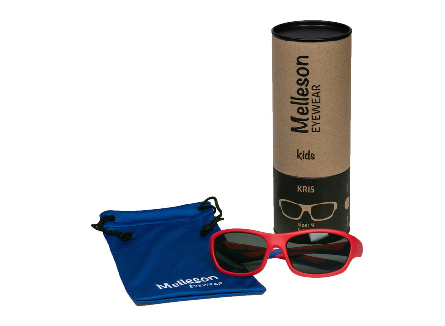 Children's sunglasses Kris 3-7 years - size M - red blue