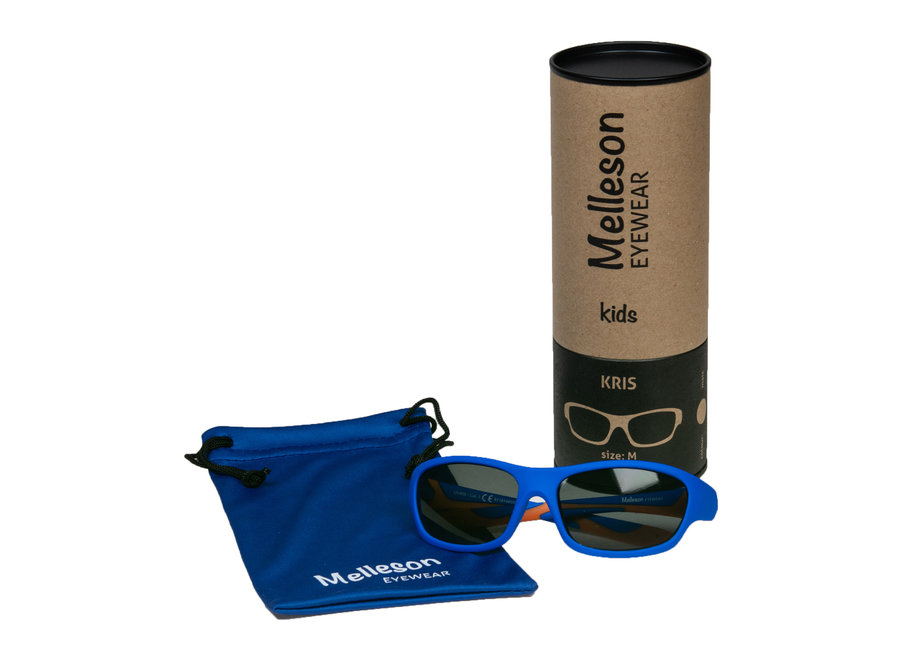 Children's sunglasses Kris 3-7 years - size M - blue orange