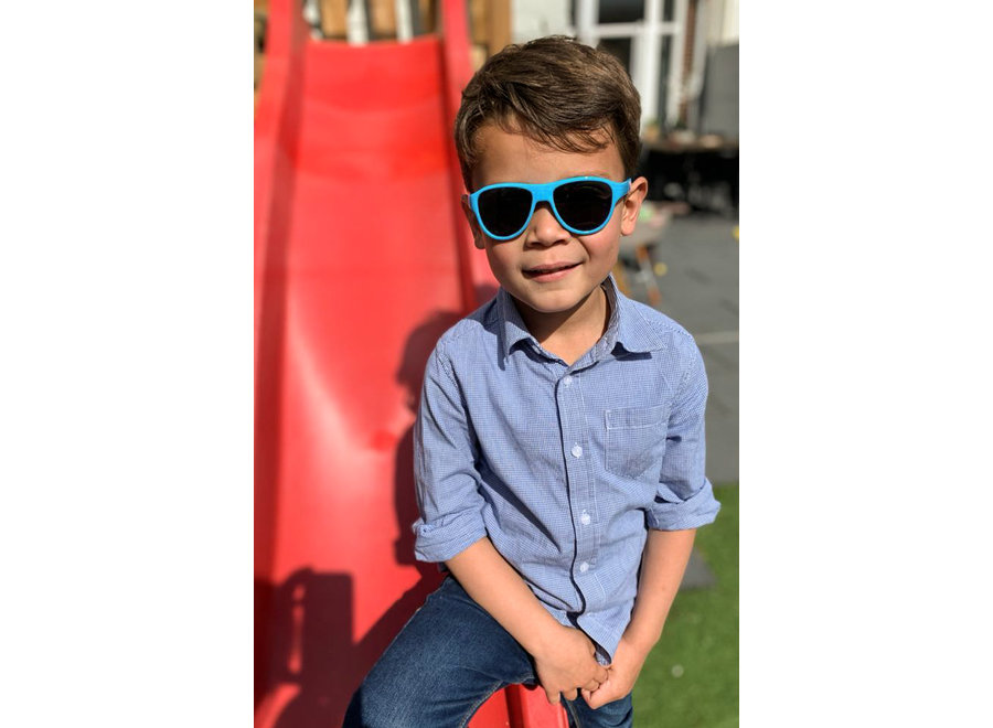 Melleson - Kindersonnenbrille Charlie - M - Blau - UV400 Schutz - Hohe Flexibilität