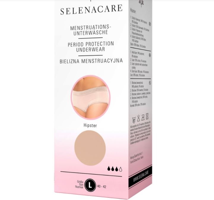 Selenacare Menstrual underwear Hipster - Beige