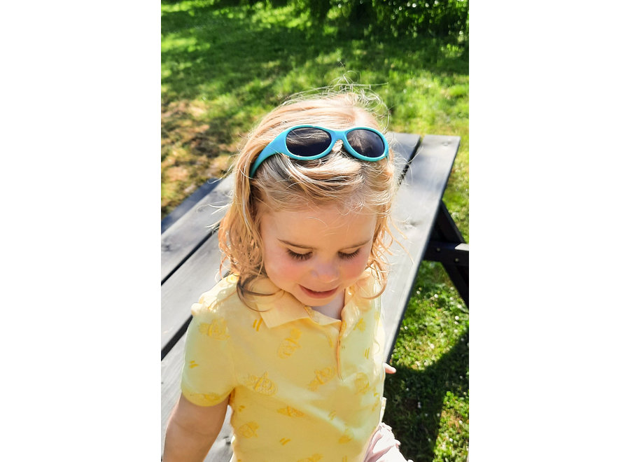 Children's sunglasses Noah with strap 2-4 years - size M- Aqua