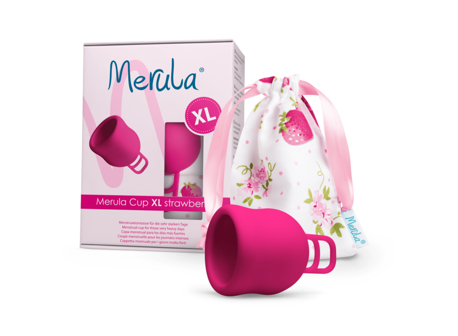 Coupe menstruelle XL - Fraise