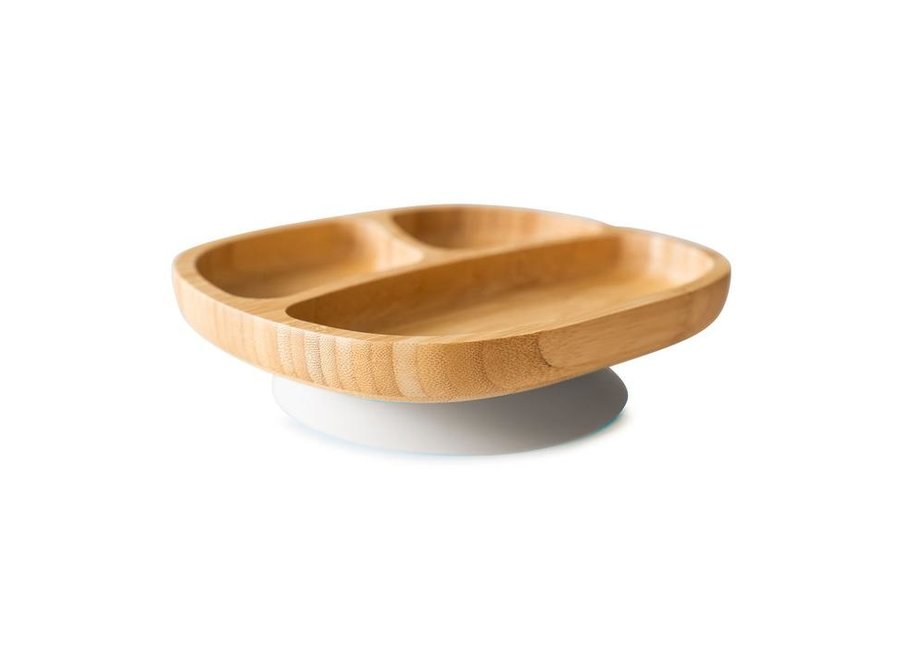 Bamboo plate with suction cup - Bamboo plate - Melamine free