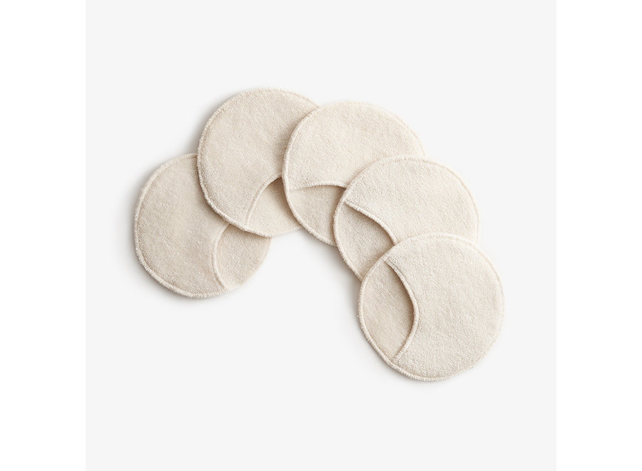 Washable Make-up Cleaning Pads - Natural - Pocket - 5 pieces