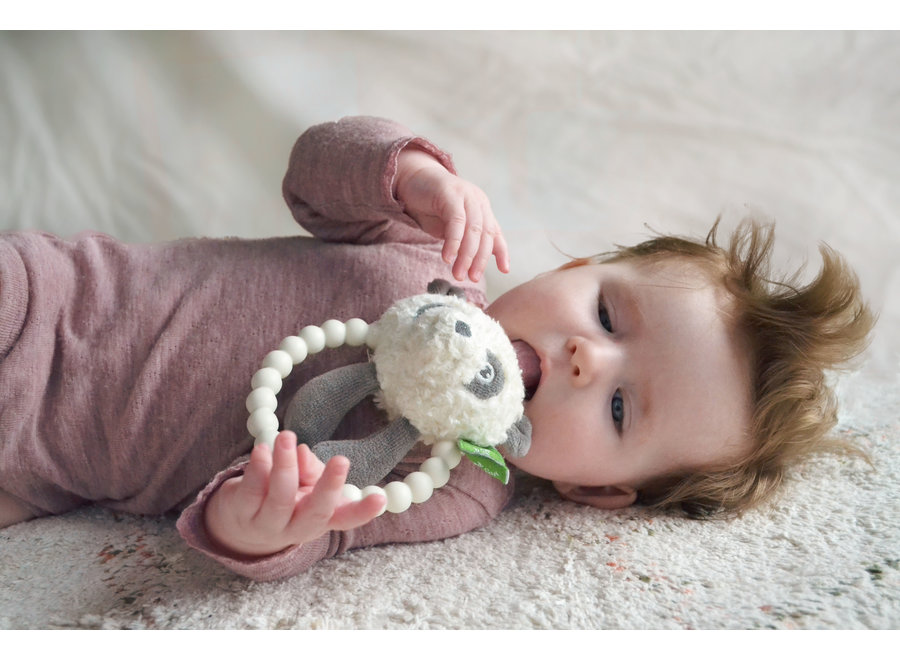 My Organic Panda - Silicone Rattle with Teether