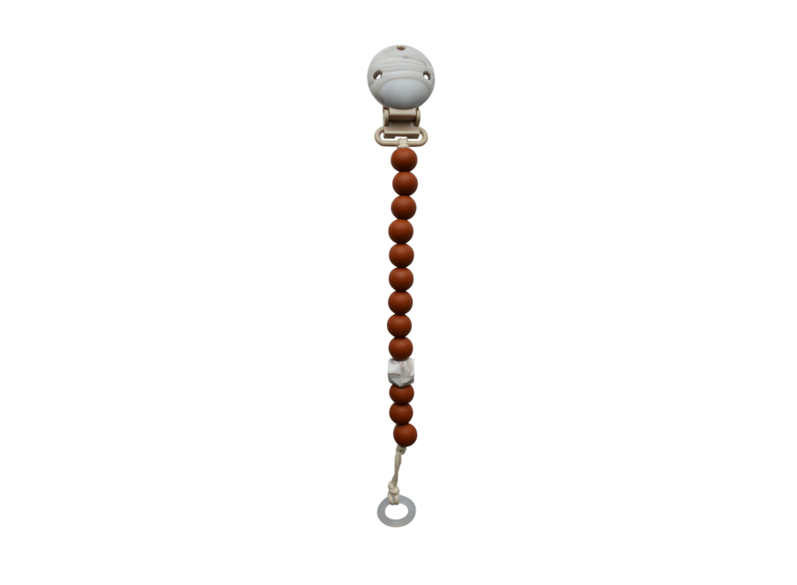 Pacifier clip - Brown Sugar - My Baby Rocks