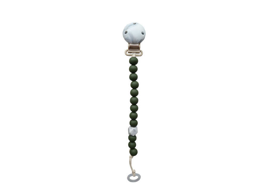 Pacifier clip - Hunter Green - My Baby Rocks