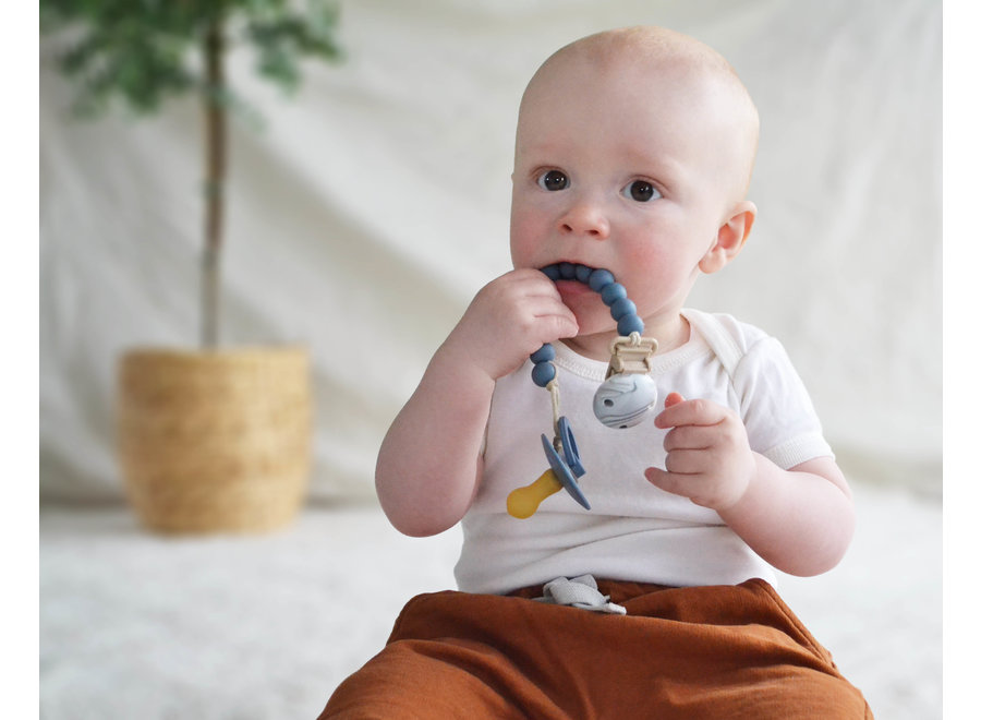 Pacifier clip - Petrol - My Baby Rocks