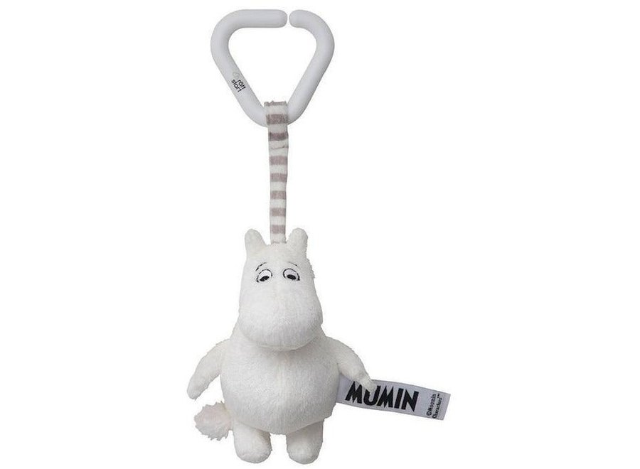 Doudou Moomin avec clip - Hochet idéal pour les bébés curieux