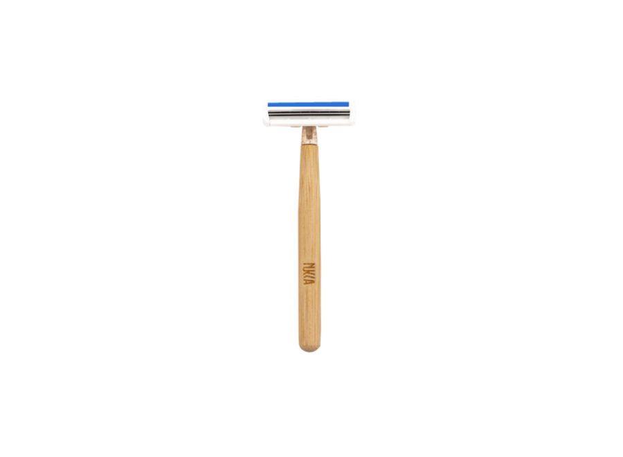 Bamboo Disposable Razor - 2 Blades - 8-Pack - Blue
