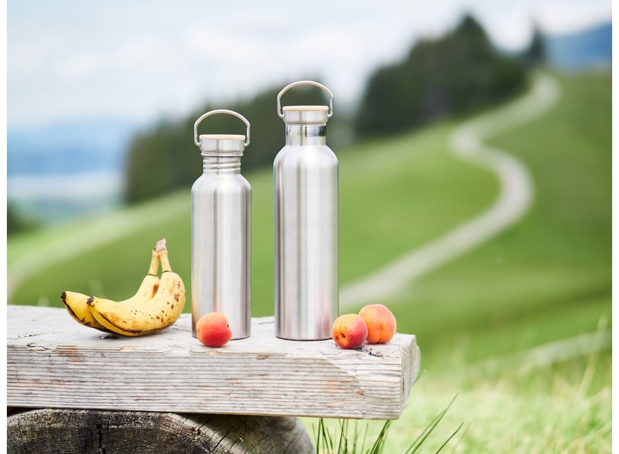 Stainless steel thermos bottle 750 ml - Single-walled insulation