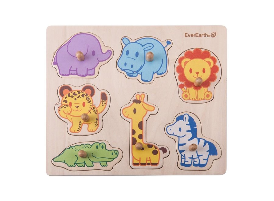 Safari Animals - Button Puzzle