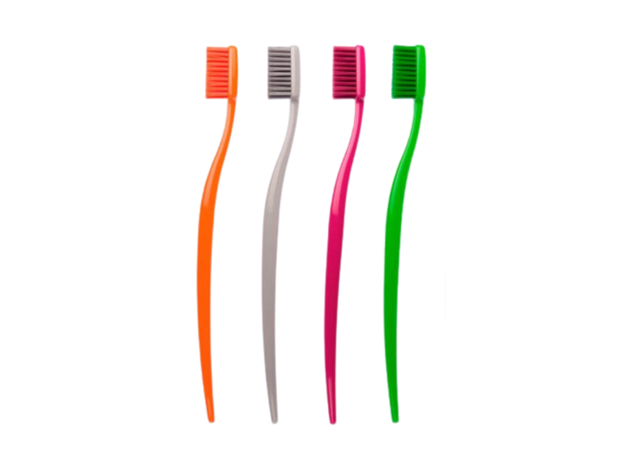 Biobrush toothbrush set of 4 - different colors