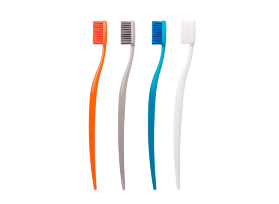 Biobrush toothbrush set of 4 - different colors