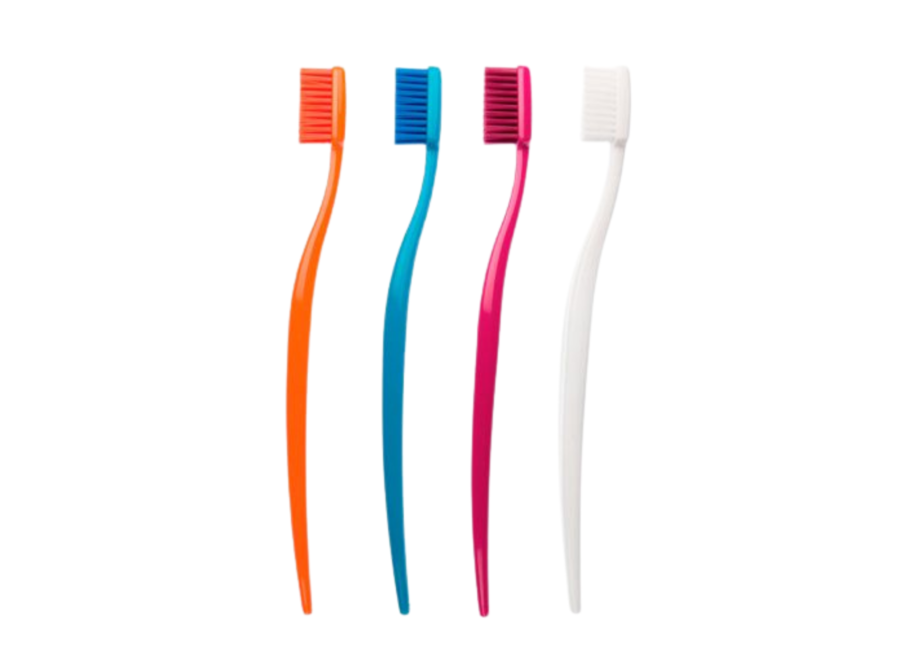 Biobrush toothbrush set of 4 - different colors