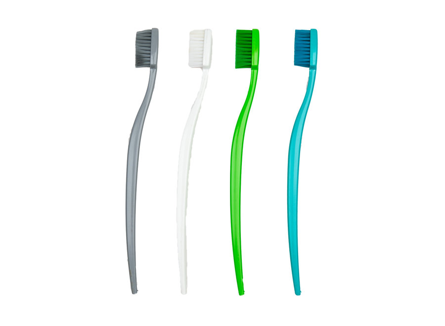 Biobrush toothbrush set of 4 - different colors