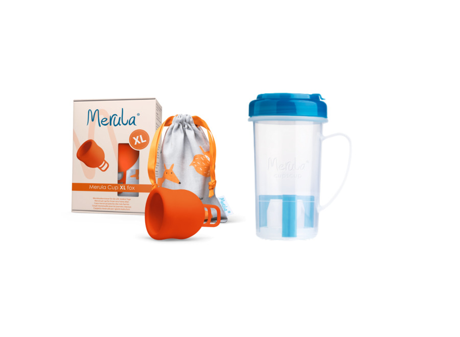 Merula Cup menstrual cup XL + cupscup - 6 colours