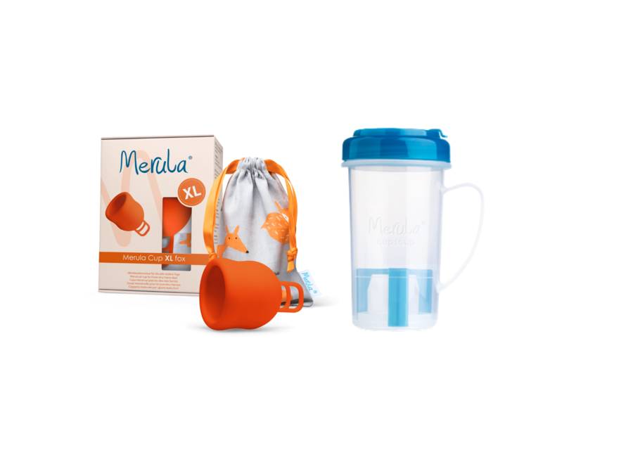 Merula Cup menstruatiecup XL + cupscup - 6 kleuren