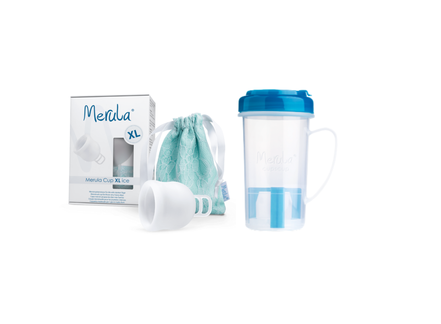 Merula Cup menstruatiecup XL + cupscup - 6 kleuren