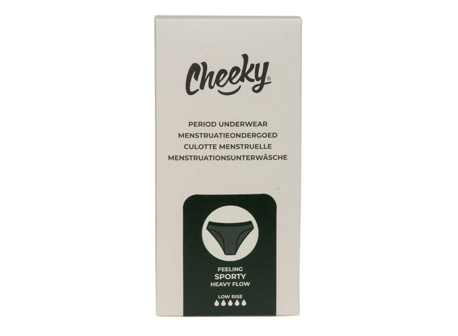 Cheeky - Menstruationsunterwäsche - Feeling Sporty - Extra Absorption - Komfortabel und leakproof - Nachhaltige Wahl